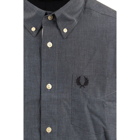 Camicia Uomo in puro cotone Blu Fred Perry- Francavilla Moda